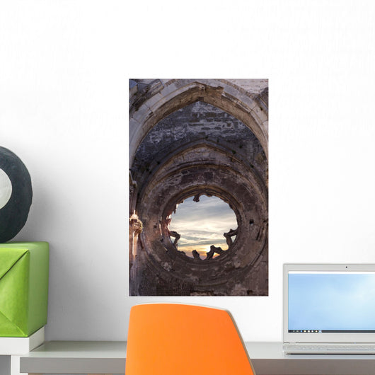 Ruined Church Window Wall Decal