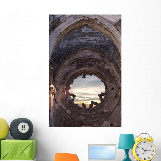 Ruined Church Window Wall Decal