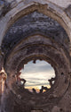 Ruined Church Window Wall Decal