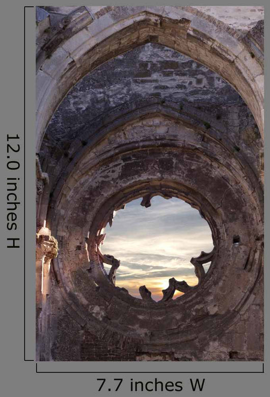 Ruined Church Window Wall Decal