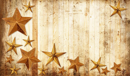 Country Christmas Stars Wall Decal