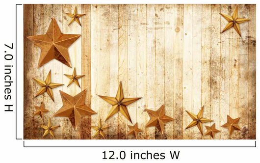 Country Christmas Stars Wall Decal