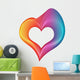 Colorful Rainbow Heart Wall Decal