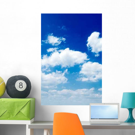White Clouds Blue Sky Wall Decal