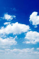 White Clouds Blue Sky Wall Decal