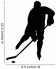 Hockey Player Silhouette Wall Decal