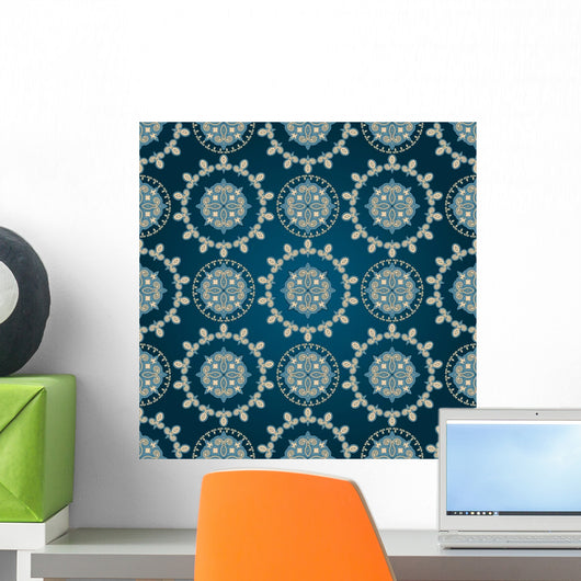 Vector Seamless Eastern Pattern Wall Decal