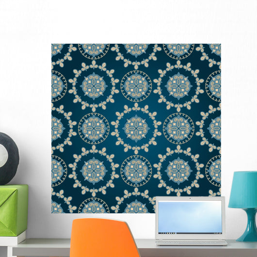 Vector Seamless Eastern Pattern Wall Decal