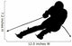 Extreme Sports Skier Wall Decal