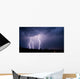 Nighttime Lightning Storm Wall Decal
