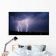 Nighttime Lightning Storm Wall Decal