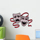 Comedy and Tragedy Theater Wall Decal