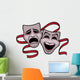 Comedy and Tragedy Theater Wall Decal
