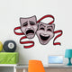 Comedy and Tragedy Theater Wall Decal