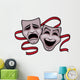 Comedy and Tragedy Theater Wall Decal