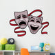 Comedy and Tragedy Theater Wall Decal