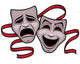 Comedy and Tragedy Theater Wall Decal