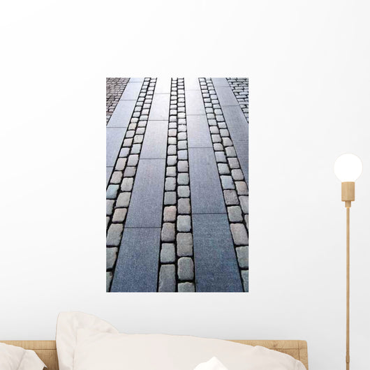 Cobblestone Sidewalk Wall Decal