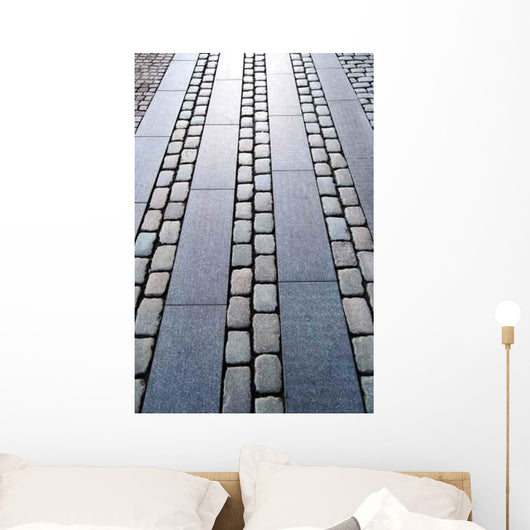 Cobblestone Sidewalk Wall Decal