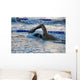 Swimmer Mid-Lap in a Pool Wall Decal