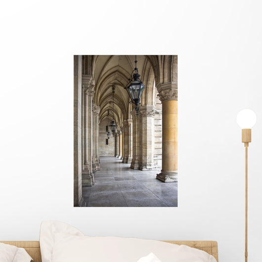 Rathaus Tall Gothic Building Wall Decal