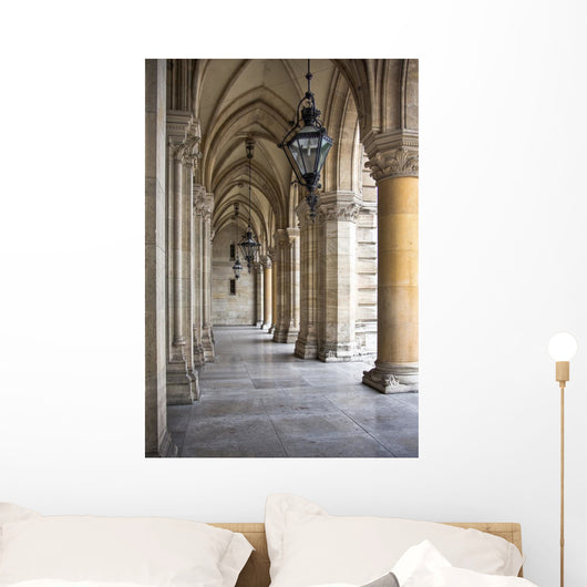 Rathaus Tall Gothic Building Wall Decal