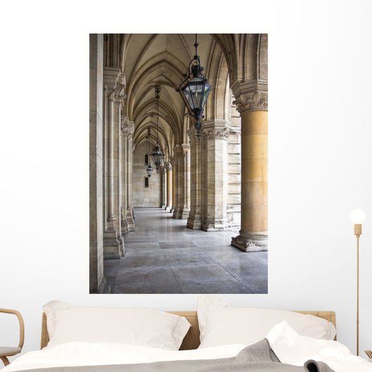Rathaus Tall Gothic Building Wall Decal