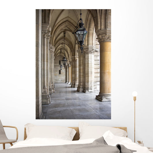 Rathaus Tall Gothic Building Wall Decal