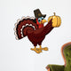 Cartoon Thanksgiving Turkey with Pumpkin Wall Decal
