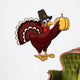 Cartoon Thanksgiving Turkey with Pumpkin Wall Decal
