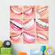 Smile and Teeth 3x3 Image Grid Wall Decal