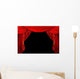 Bright Red Stage Theater Wall Decal