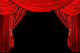 Bright Red Stage Theater Wall Decal
