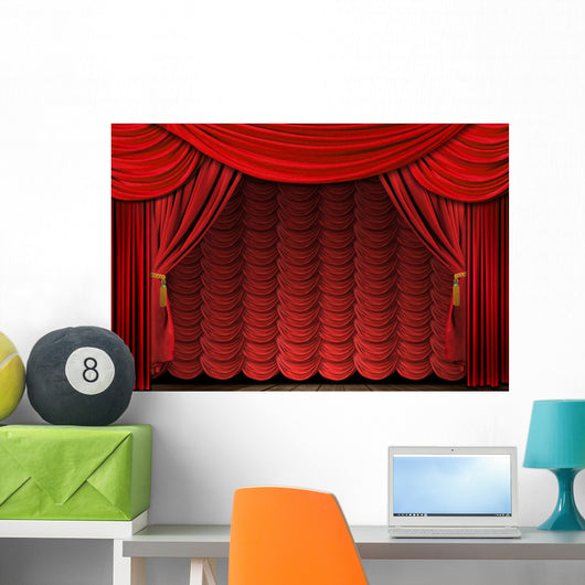 Old Fashioned Theater Stage Wall Decal