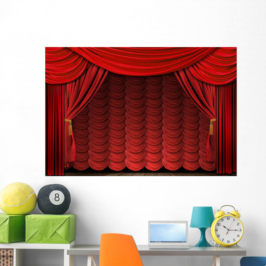 Old Fashioned Theater Stage Wall Decal