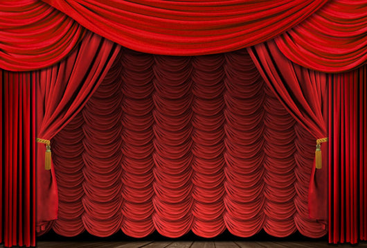 Old Fashioned Theater Stage Wall Decal