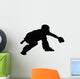 Baseball Catcher Awaiting Delivery Wall Decal