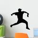 Baseball Pitcher Throwing Ball Wall Decal