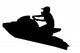 Jet-ski Racer Jumping Wall Decal