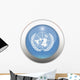 United Nations Flag Button Wall Decal