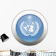 United Nations Flag Button Wall Decal