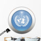 United Nations Flag Button Wall Decal