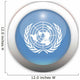 United Nations Flag Button Wall Decal