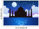Taj Mahal Moon Stars Wall Decal