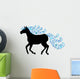 Black Silhouette Horse with Wall Decal