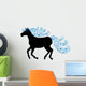Black Silhouette Horse with Wall Decal