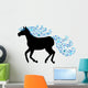 Black Silhouette Horse with Wall Decal
