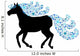 Black Silhouette Horse with Wall Decal
