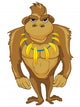 Buff Cartoon Monkey Wall Decal
