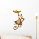 Cartoon Monkey from a Branch Wall Decal